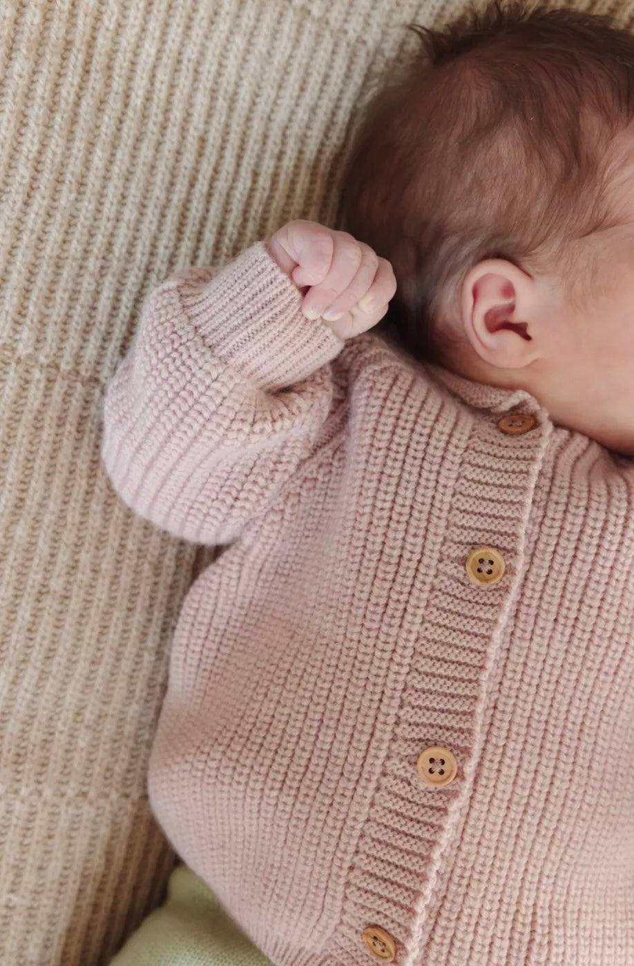 Hvid Inga cardigan-powder