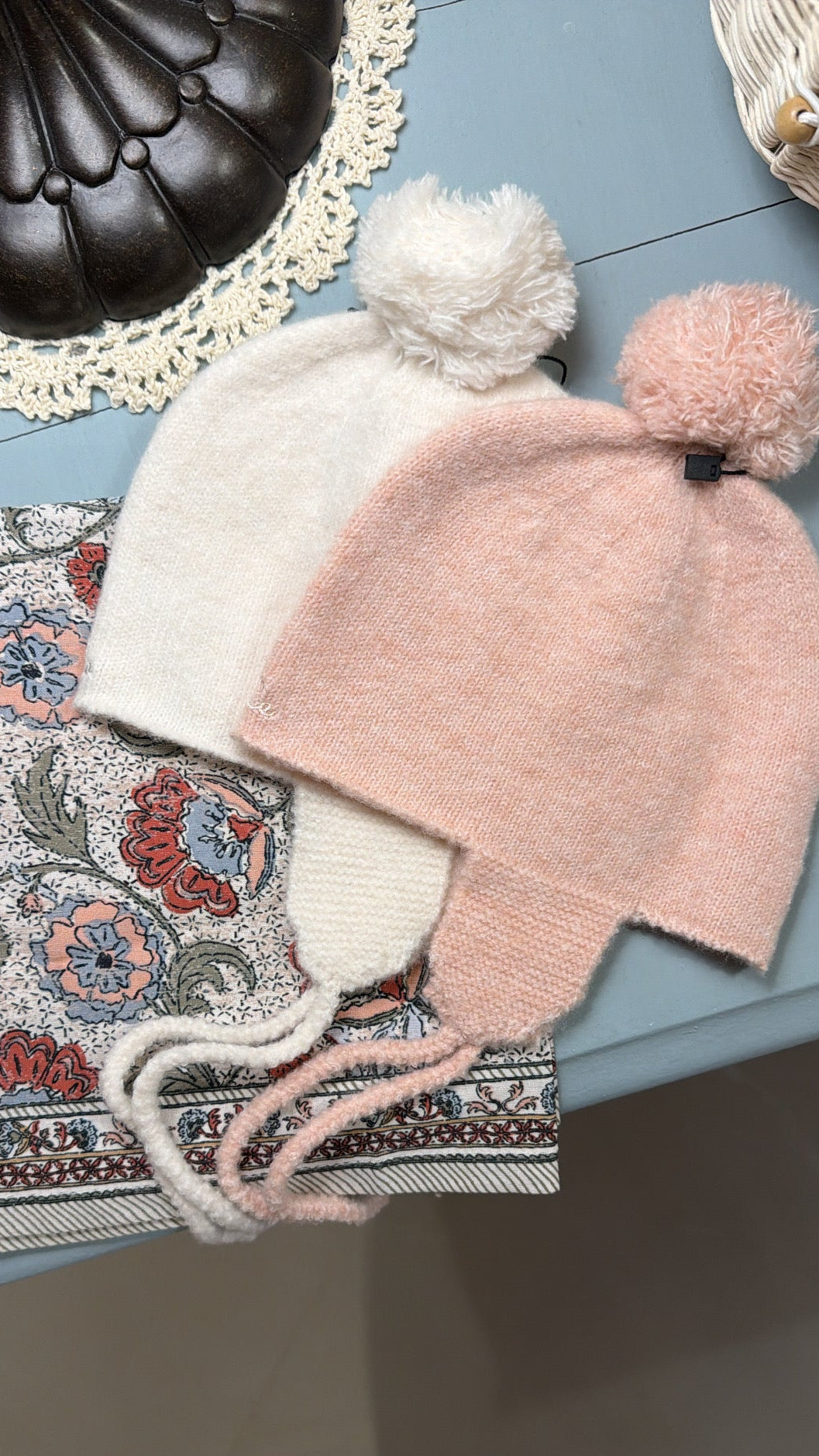 Le enfant cashmere bonnet- cream