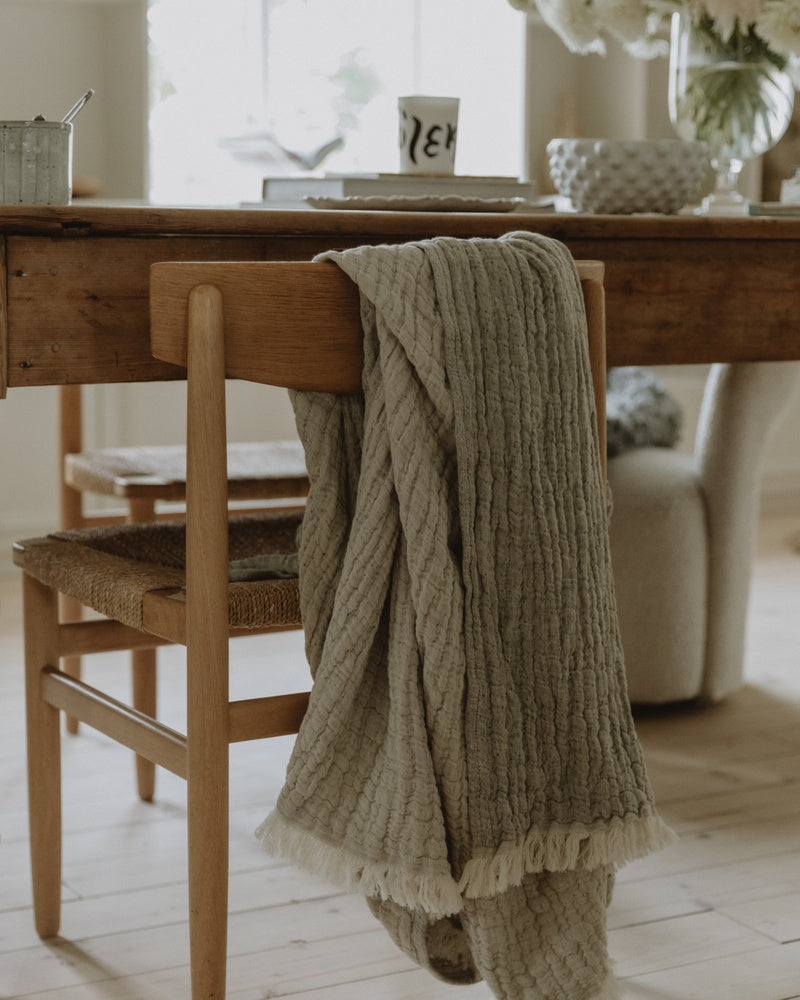 Garbo & Friends Mellow Small Blanket- kale