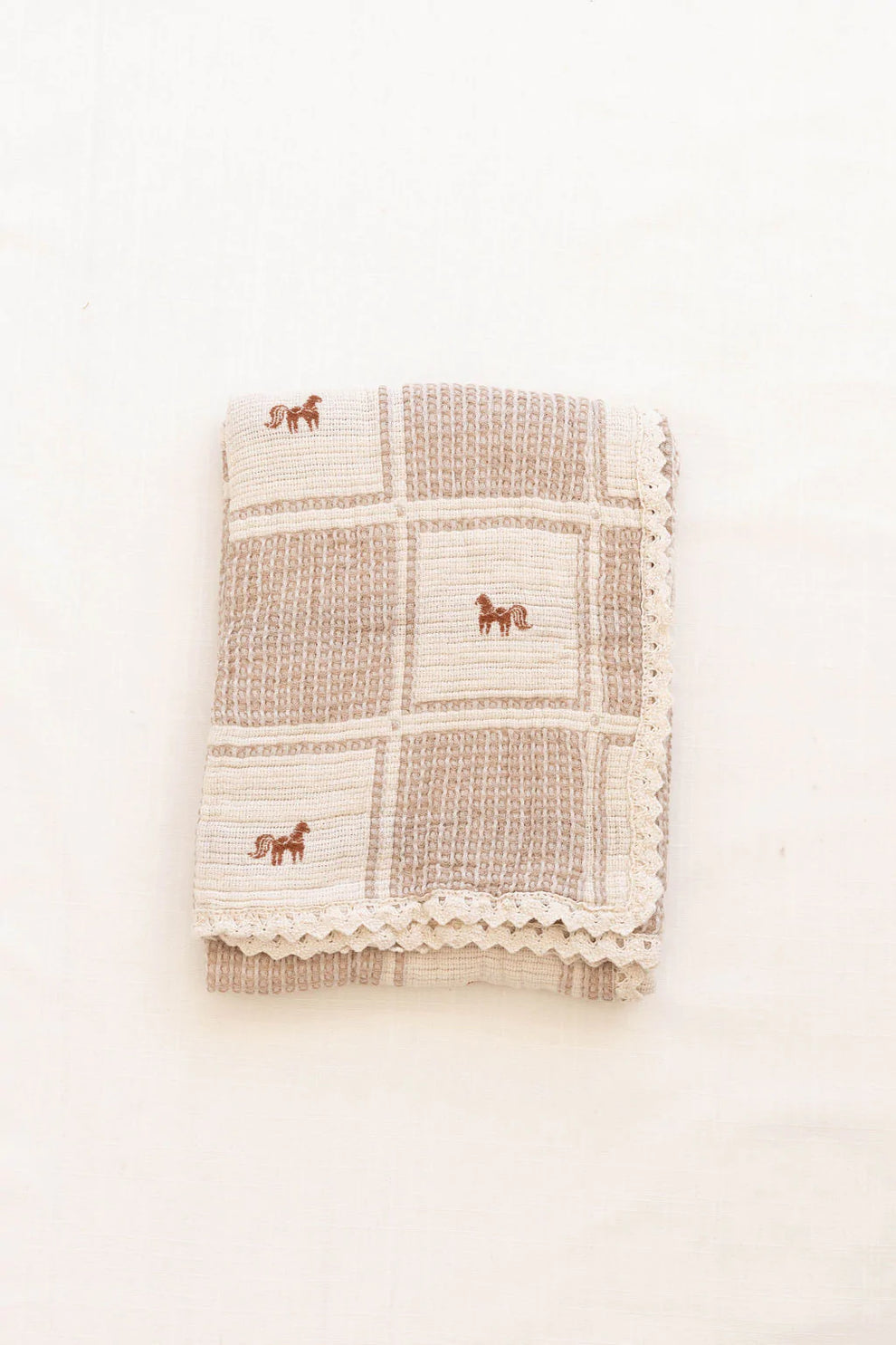New Grain patchwork blanket- pony