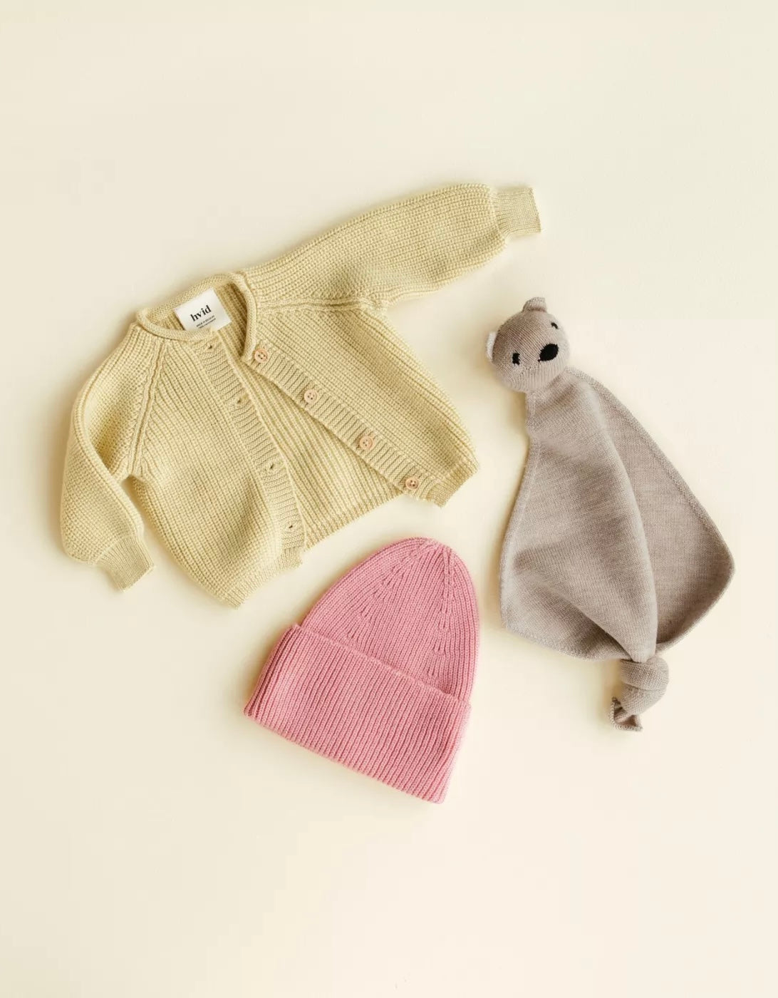 Hvid Inga cardigan-light yellow