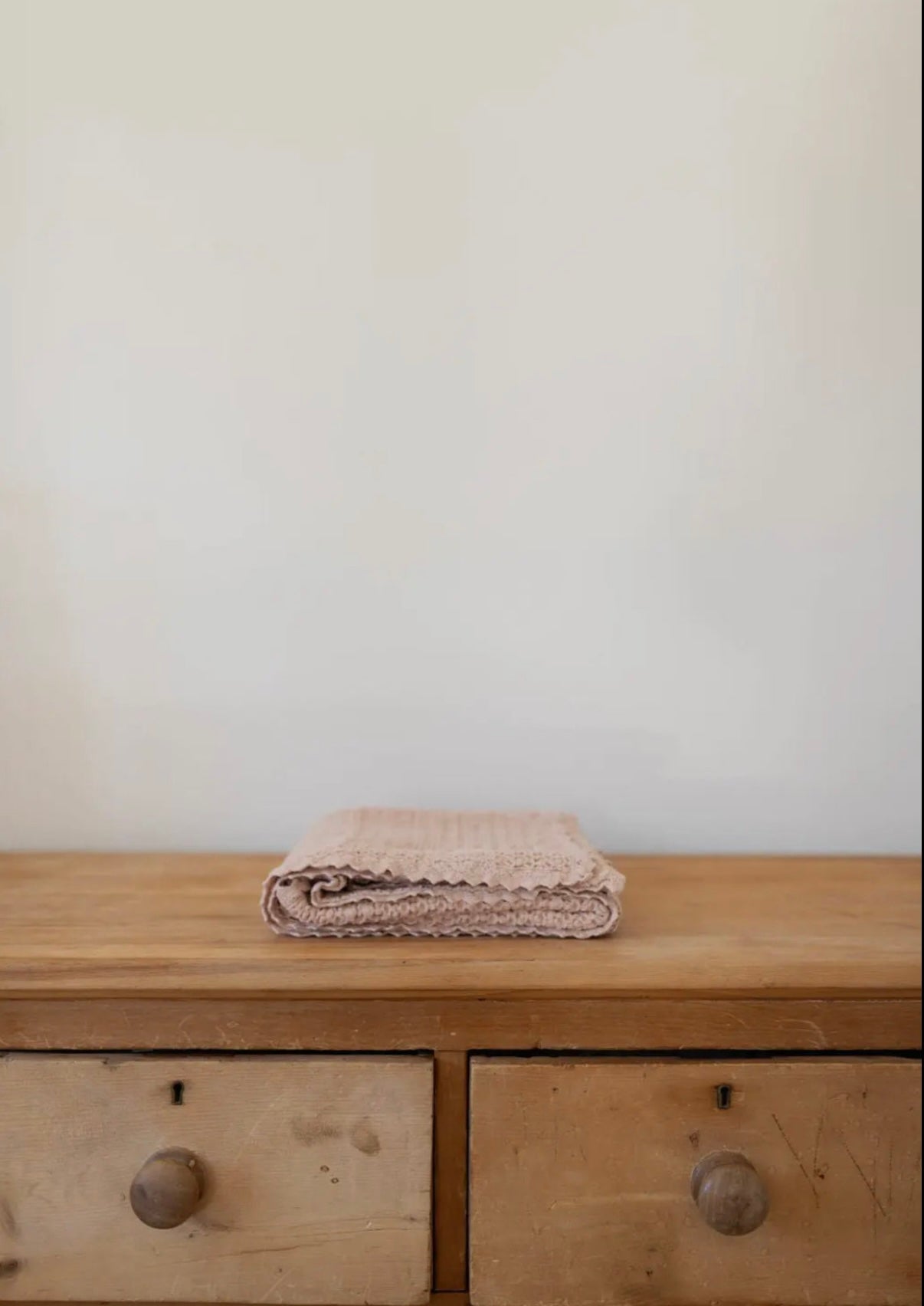 New Grain waffle blanket - petal