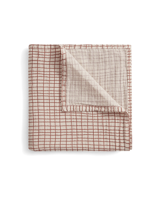 Garbo & friends Muslin- rust check