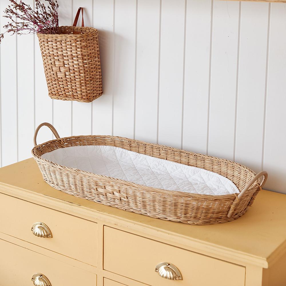 Olli Ella Bayu Rattan Changing Basket