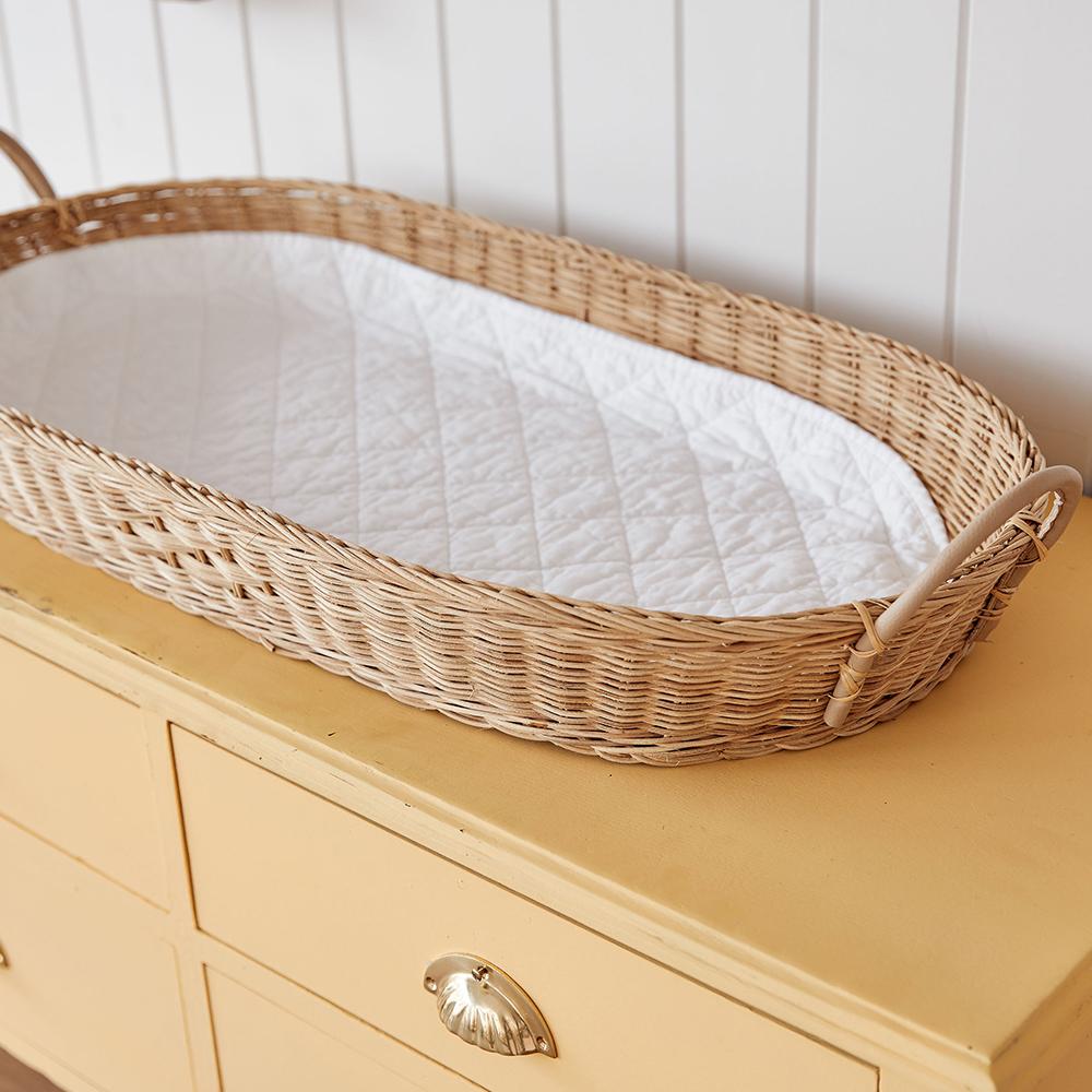 Olli Ella Bayu Rattan Changing Basket