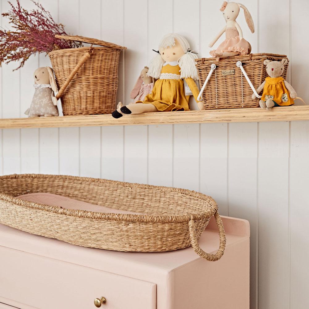 Olli Ella Luxe Organic Cotton Liner - rose