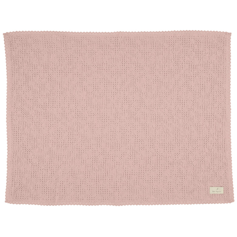 Bebe Organic Waffle Blanket-blush