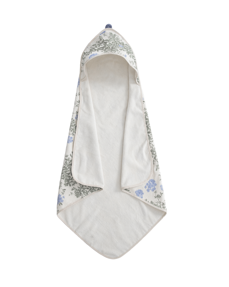 Garbo & friends hooded towel-plumbago