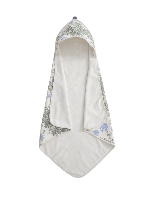 Garbo & friends hooded towel-plumbago