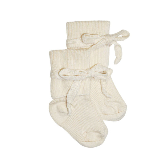 Hirsch Natur cotton socks- cream
