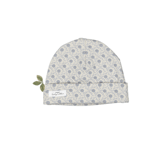 Lovely Littles pull on hat- Emma blue