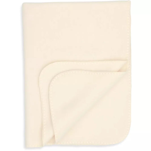 Engel Natur Baby blanket with shell stitch- natural