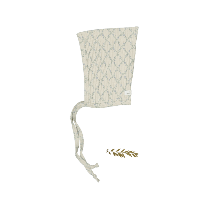 Lovely Littles Lattice blue pixie bonnet