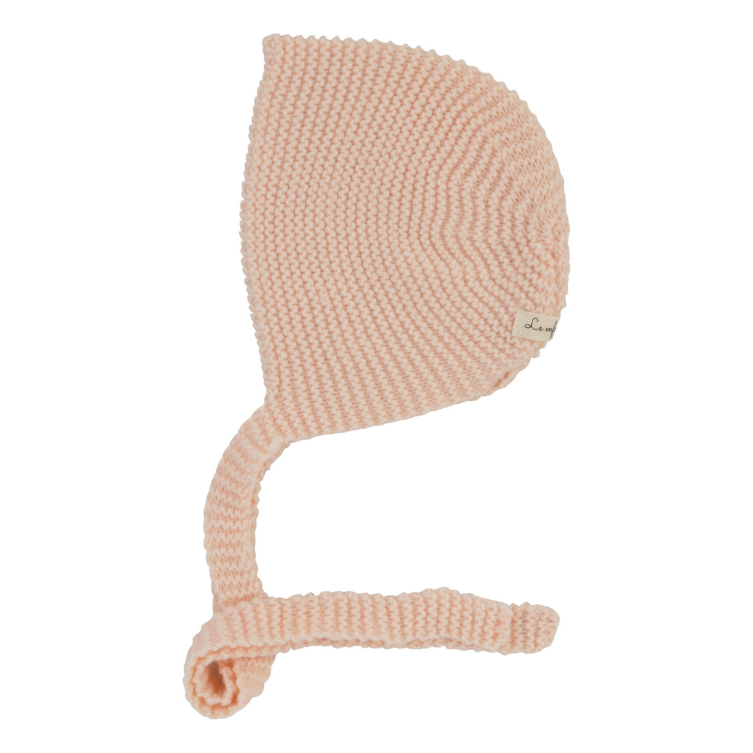 Le Enfant Knit bonnet- baby pink