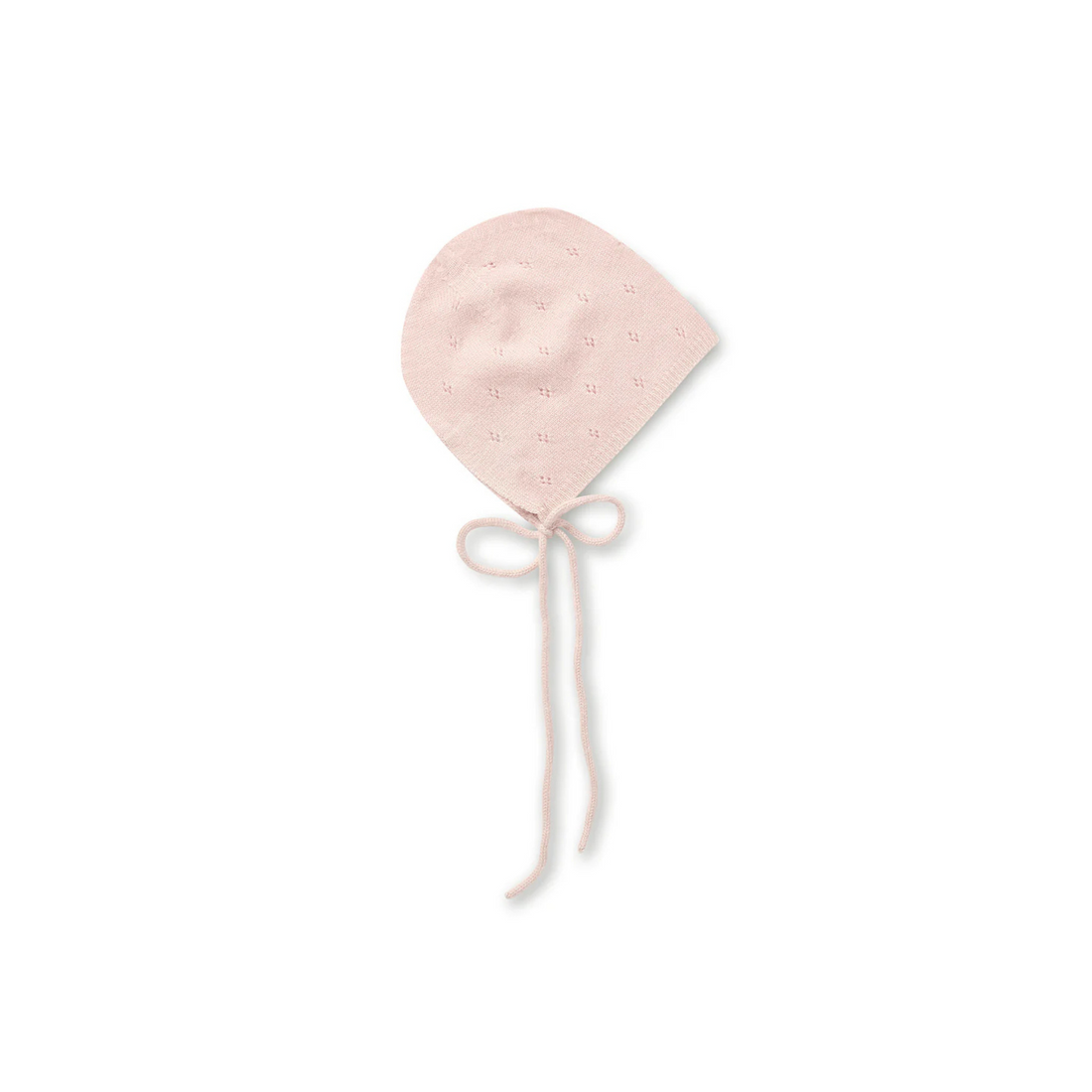 Bella Enfant pointelle bonnet- blush