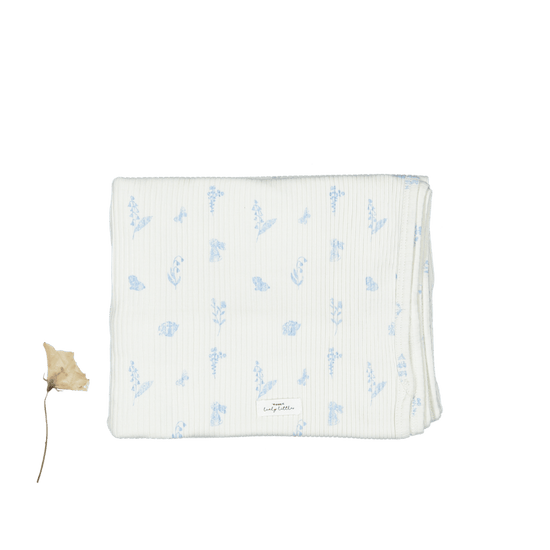 Lovely Littles Meadow blue blanket