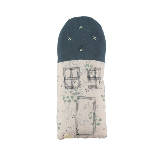 Camomile London Petit House cushion - Minako Cornflower