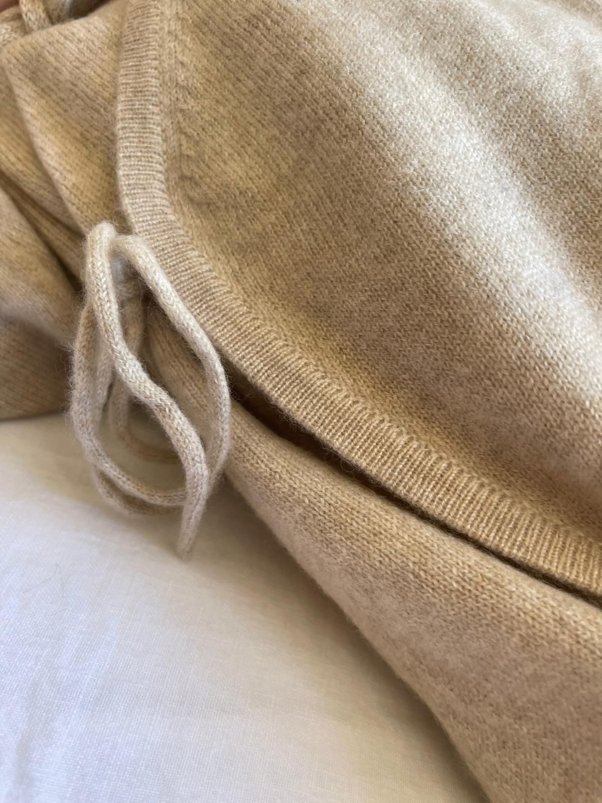 My Little Freckle knit wrap babygrow- apricot (sells with the set only)