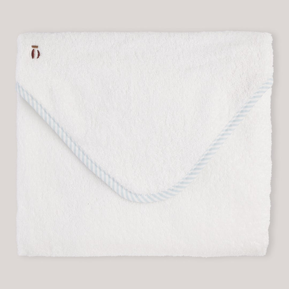 Bobbi Bath towel - Pale blue stripe