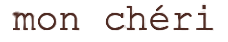 mon chéri logo