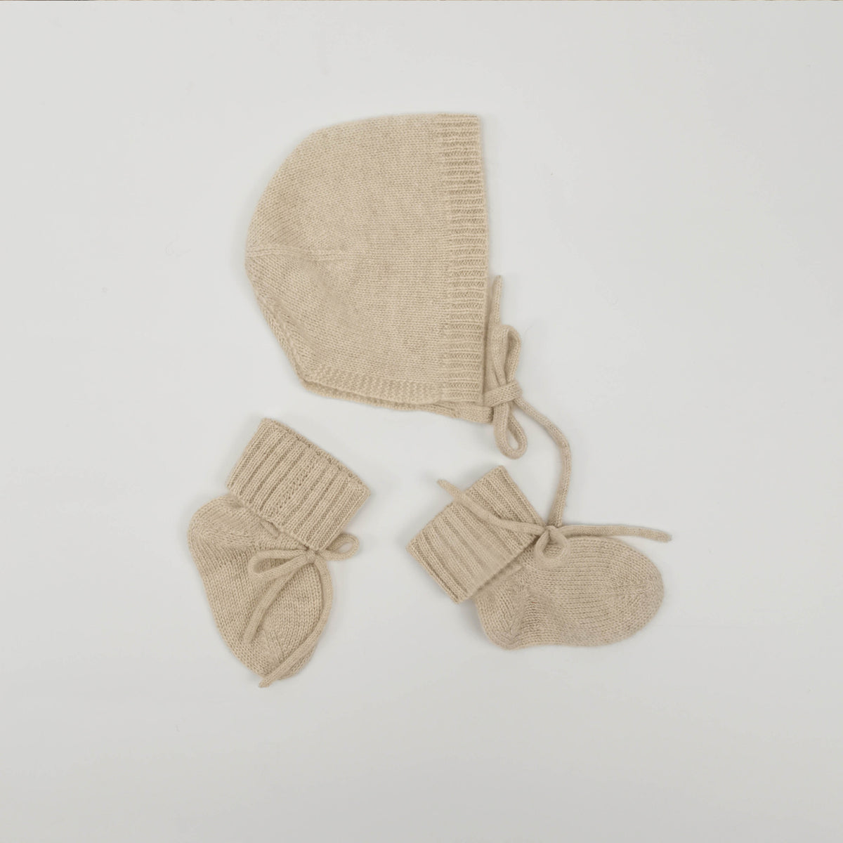 My Little Freckle Cashmere Bonnet- apricot (sells with the set only)