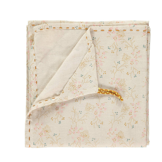 Camomile London Single Layer Swaddle Blanket - Minako Golden/ Stone