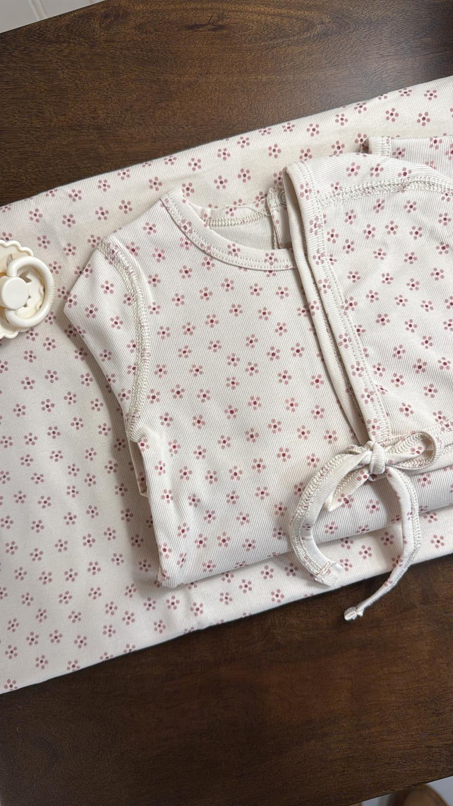 Lovely Littles Pink Roseberry print detail