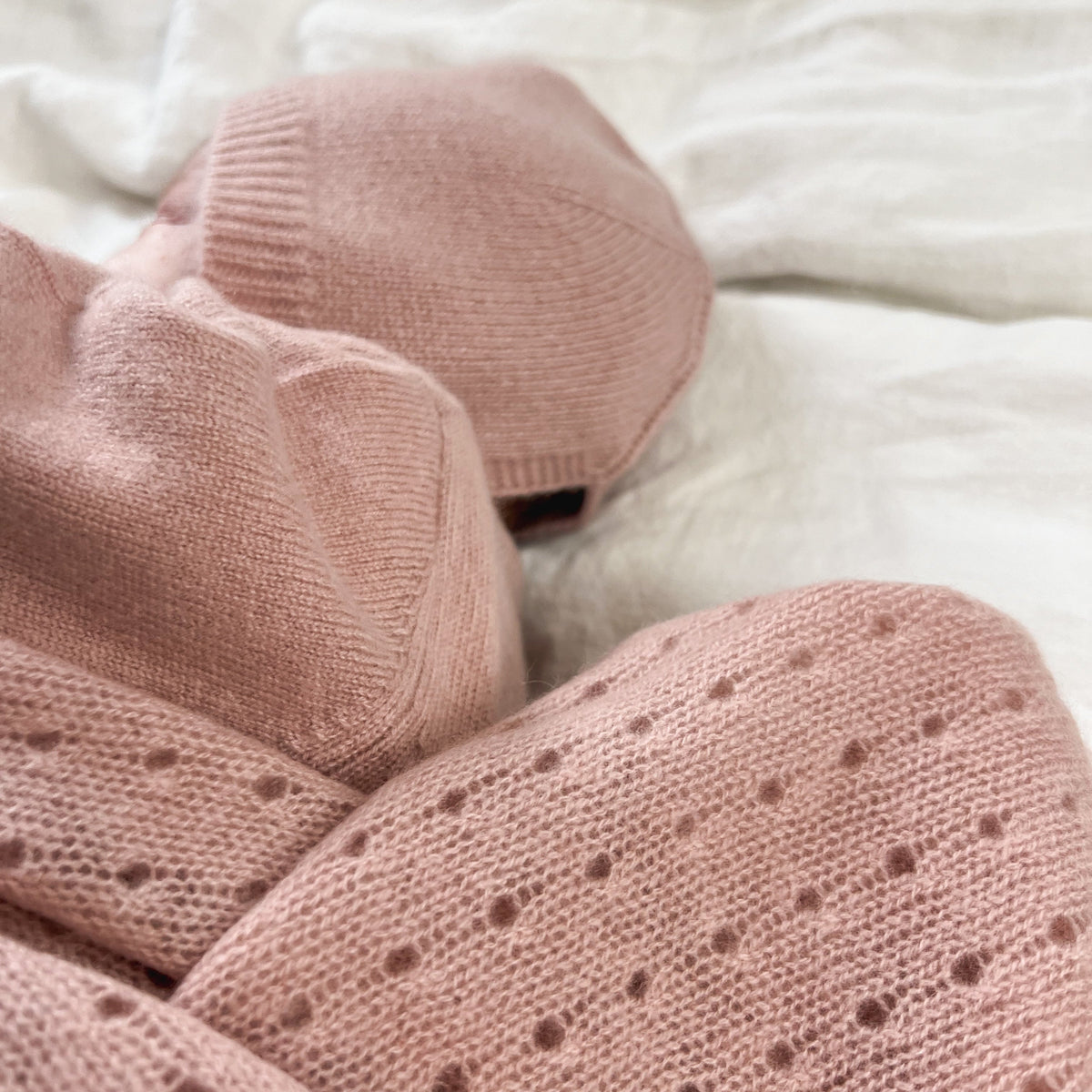 Freckle Label Dusty Rose Cashmere Bonnet
