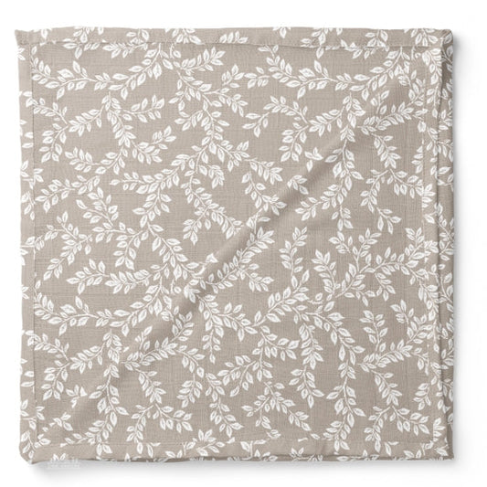 Mini Wander muslin swaddle-leafy sprig grey