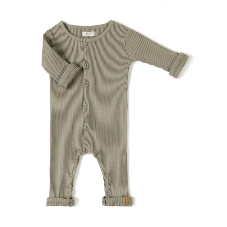 Nixnut Rib Onesie-wild green