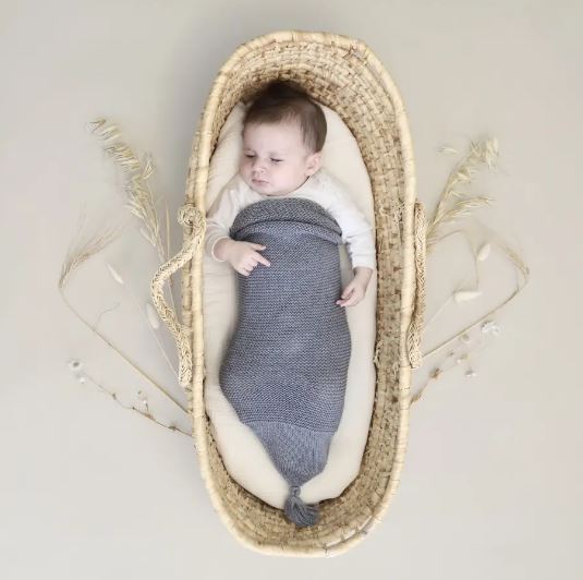 Ilado Swaddling Cocoon - blue grey