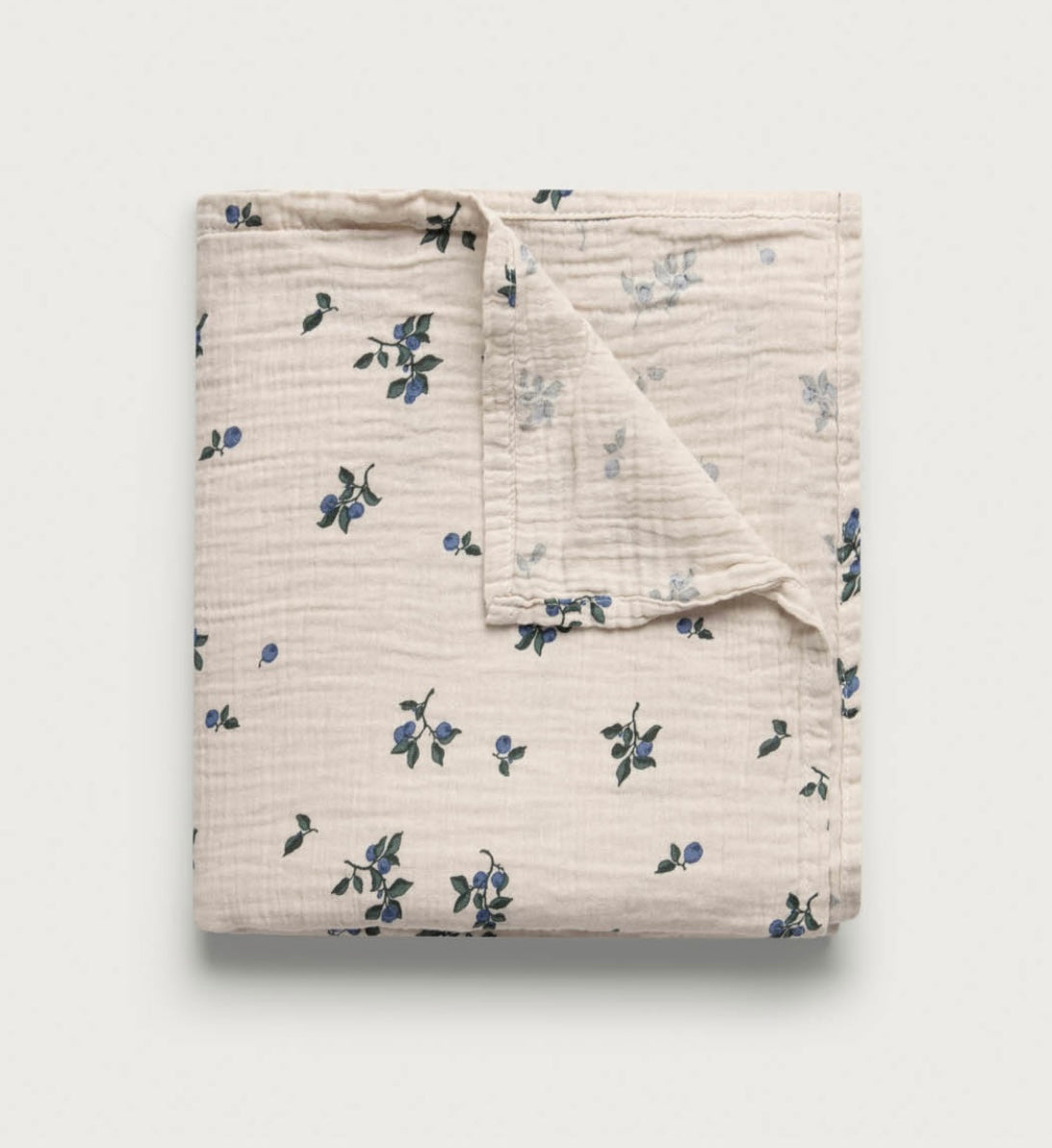 Garbo & Friends Muslin Swaddle Blanket-Blueberry
