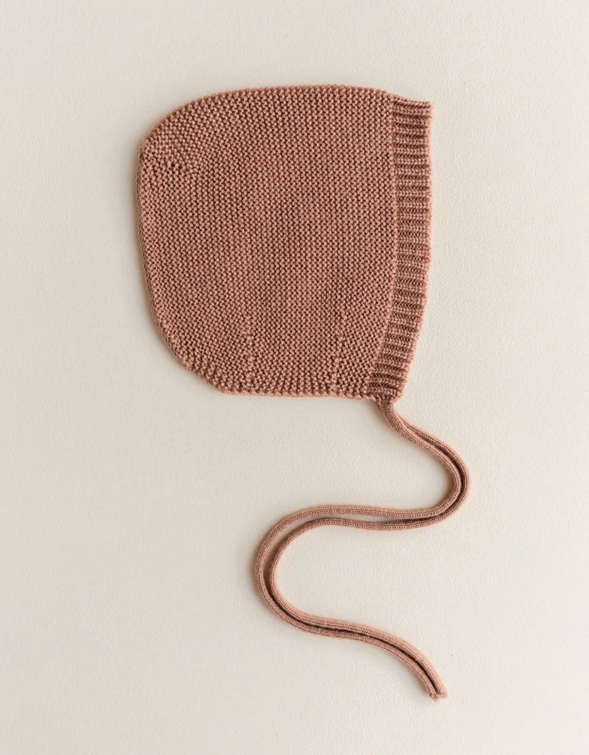 Hvid dolly bonnet- terracotta