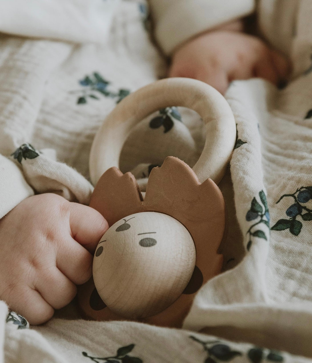 Garbo & Friends Muslin Swaddle Blanket-Blueberry