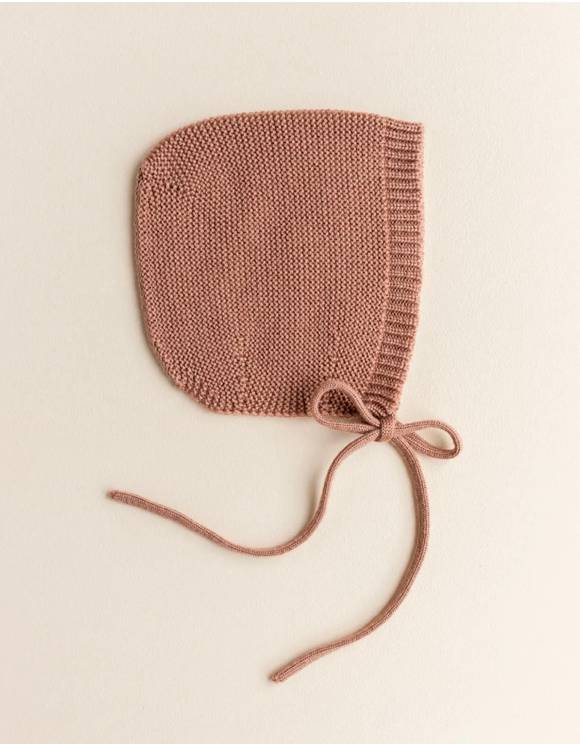 Hvid dolly bonnet- terracotta