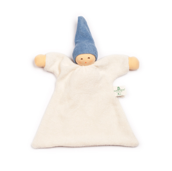 Nanchen Natur Terry Towel Doll - Blue