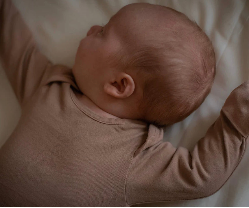 The simple folk sleep gown & bonnet- spice