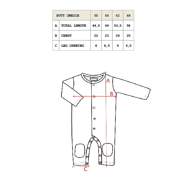 Nixnut Butt Onsie-off white