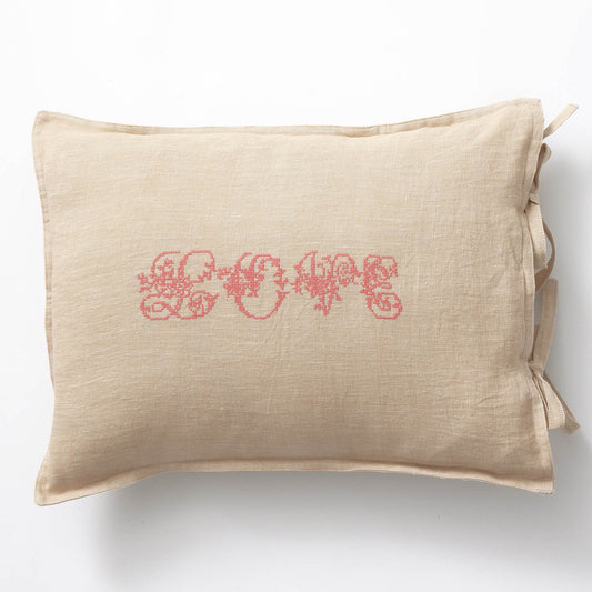 Camomile London love embroidery vintage cream