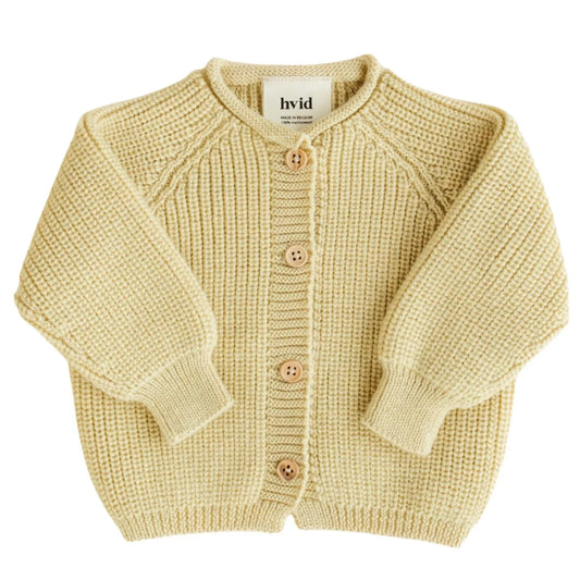 Hvid Inga cardigan-light yellow