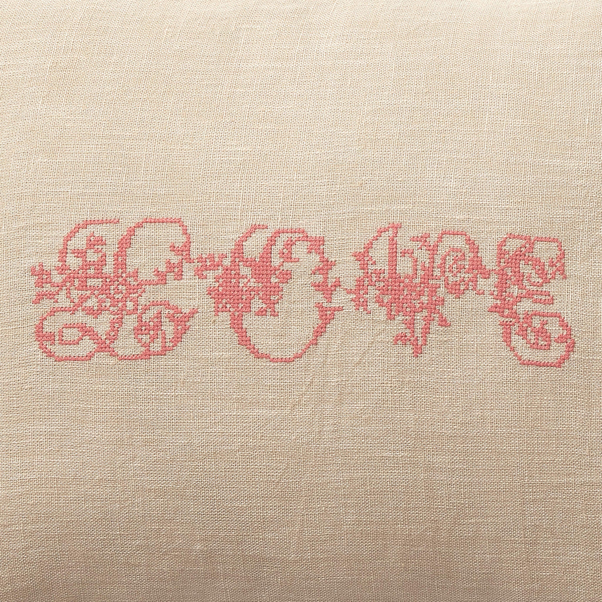 Camomile London love embroidery vintage cream