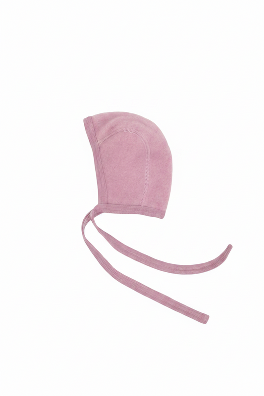 Engel Baby bonnet - rosewood