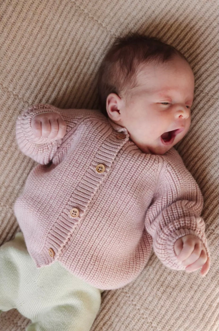 Hvid Inga cardigan-powder