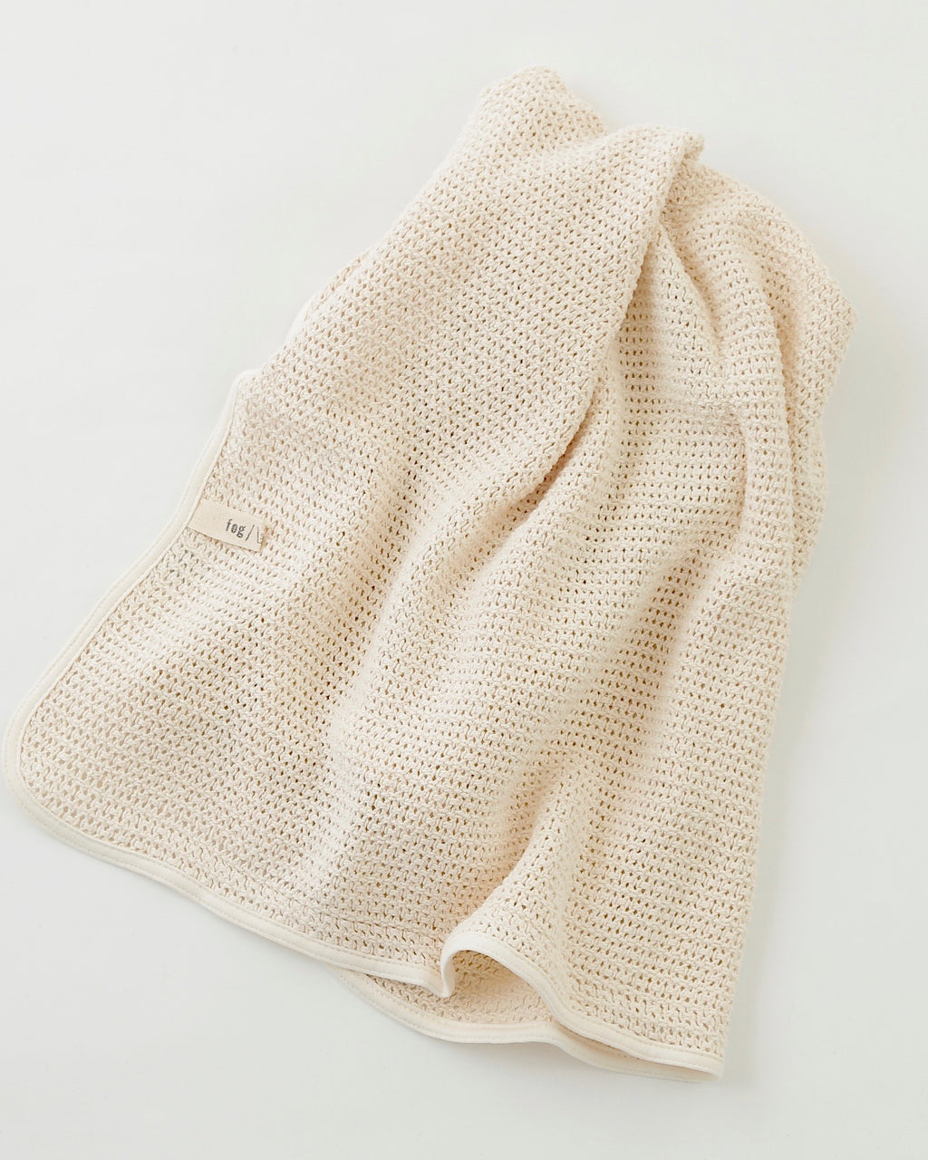 Fog Linen waffle blanket- cream