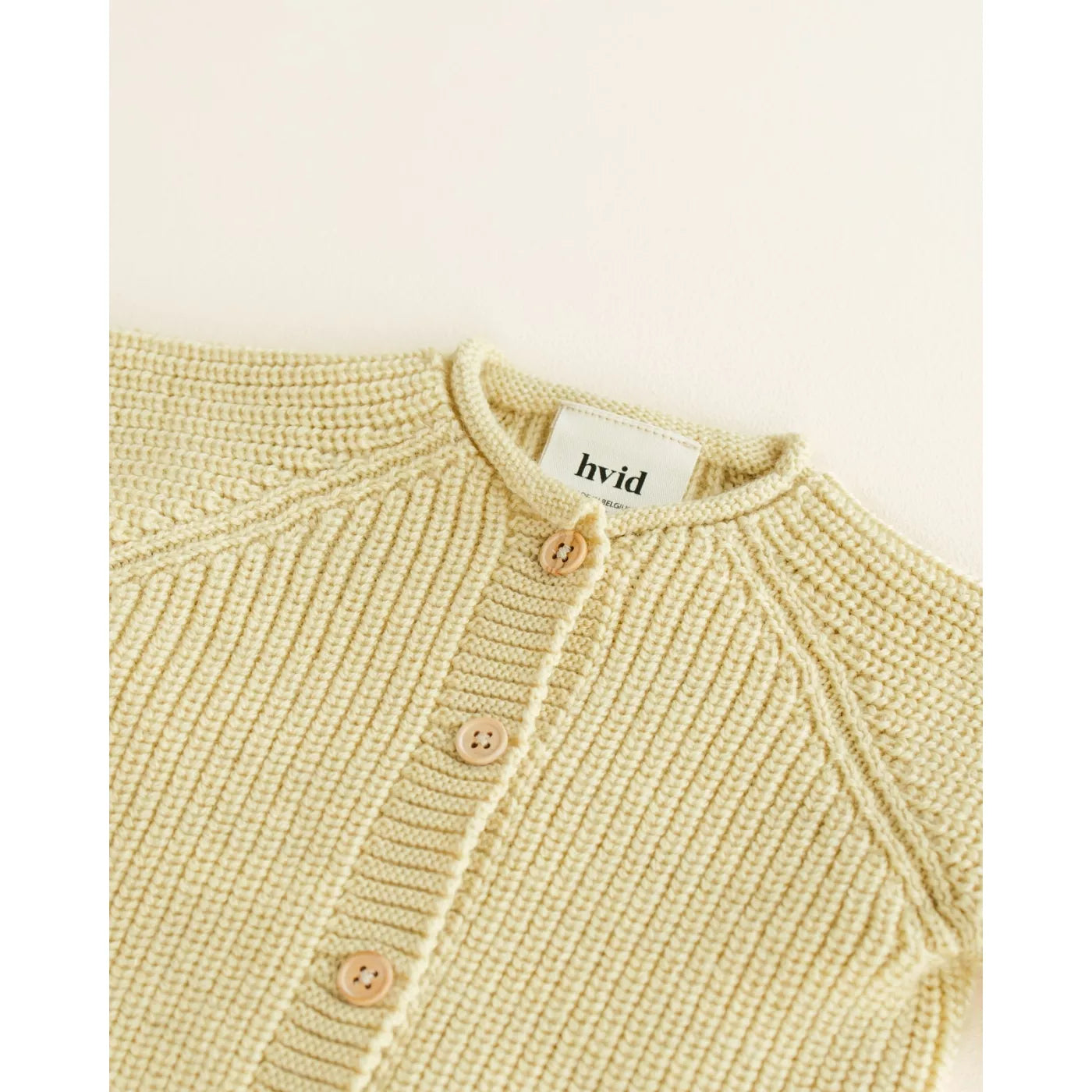 Hvid Inga cardigan-light yellow