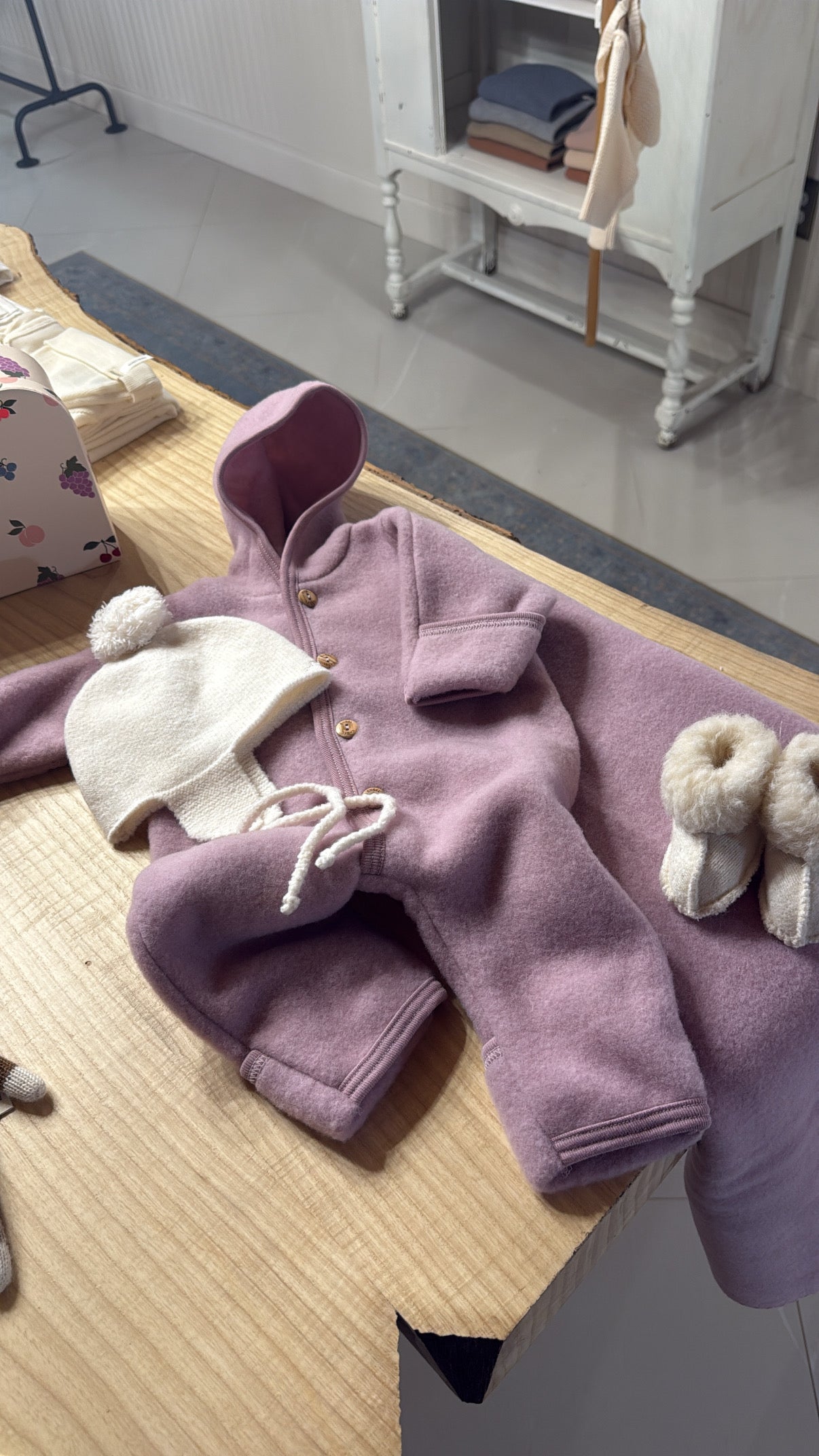 Engel hooded overall- rosewood