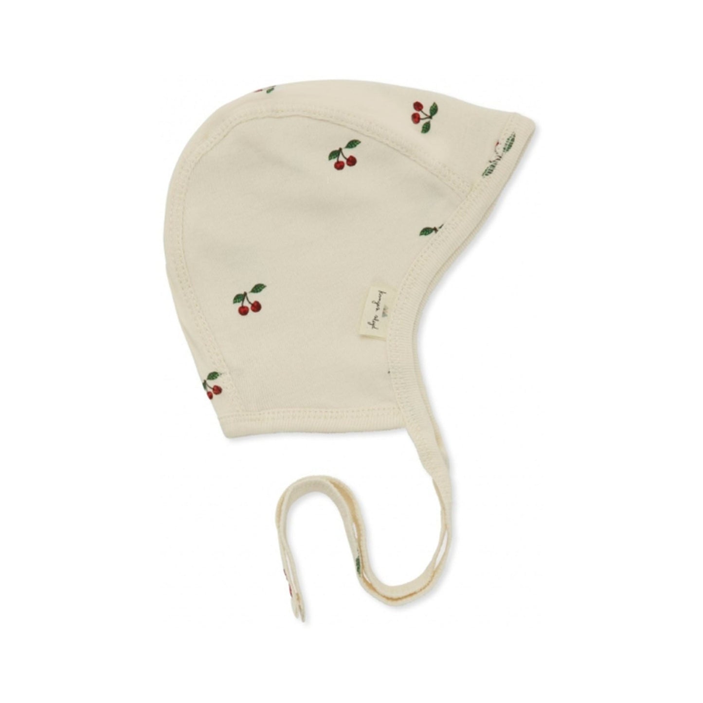 Konges Sloejd newborn helmet gots- cherry ( sold with onesie only)