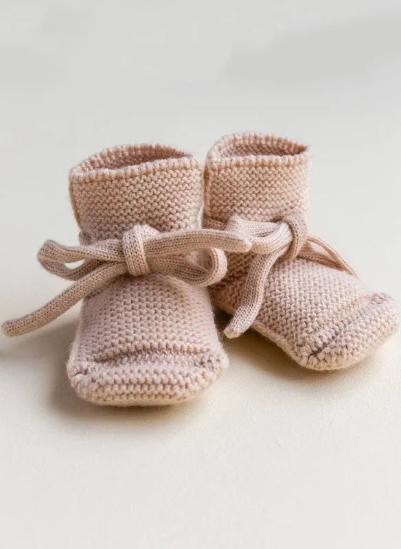 Hvid Booties-Apricot