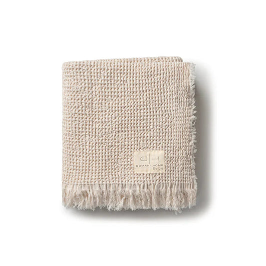 Domani Home Waffle Muslin Cream Baby Blanket