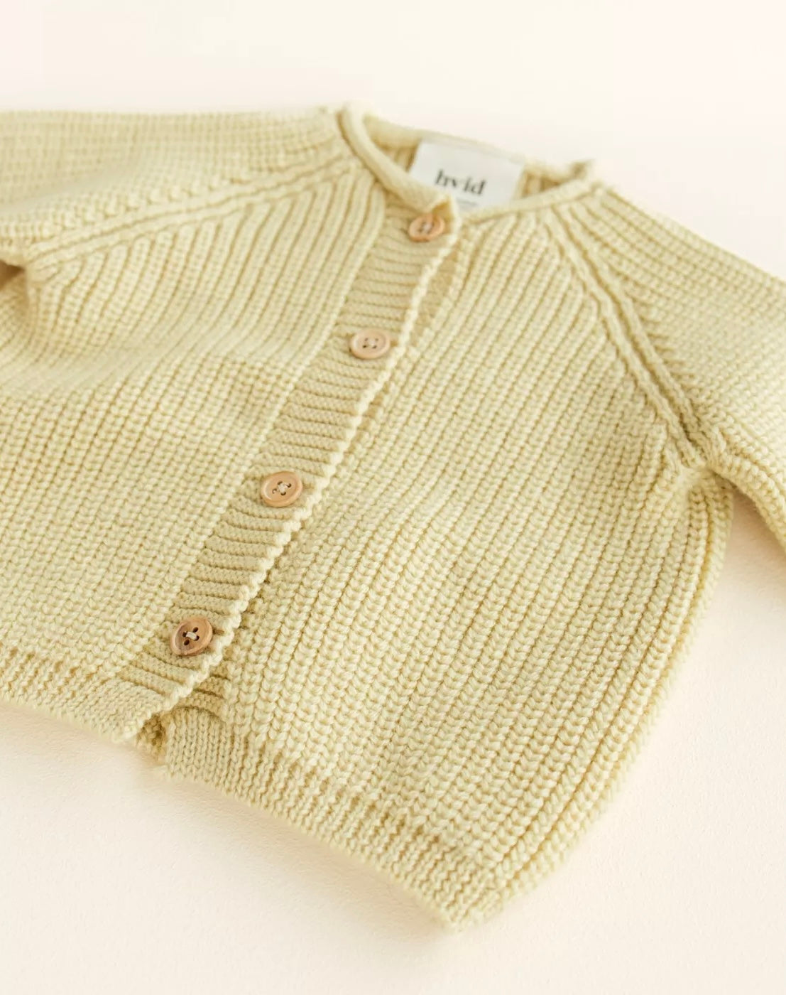 Hvid Inga cardigan-light yellow